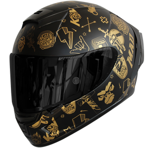 Casco Kov Aircut Smash Dorado