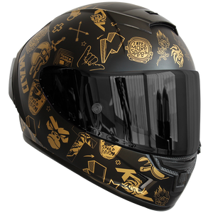 Casco Kov Aircut Smash Dorado